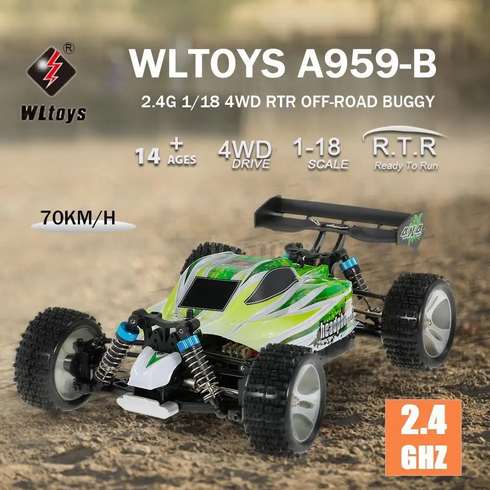 RC Car 1/18 4WD High speed Off-Road Rock Crawler RTR 70km/h RC Car Updated 2.4G Radio Control Truck RC Toys kids gift