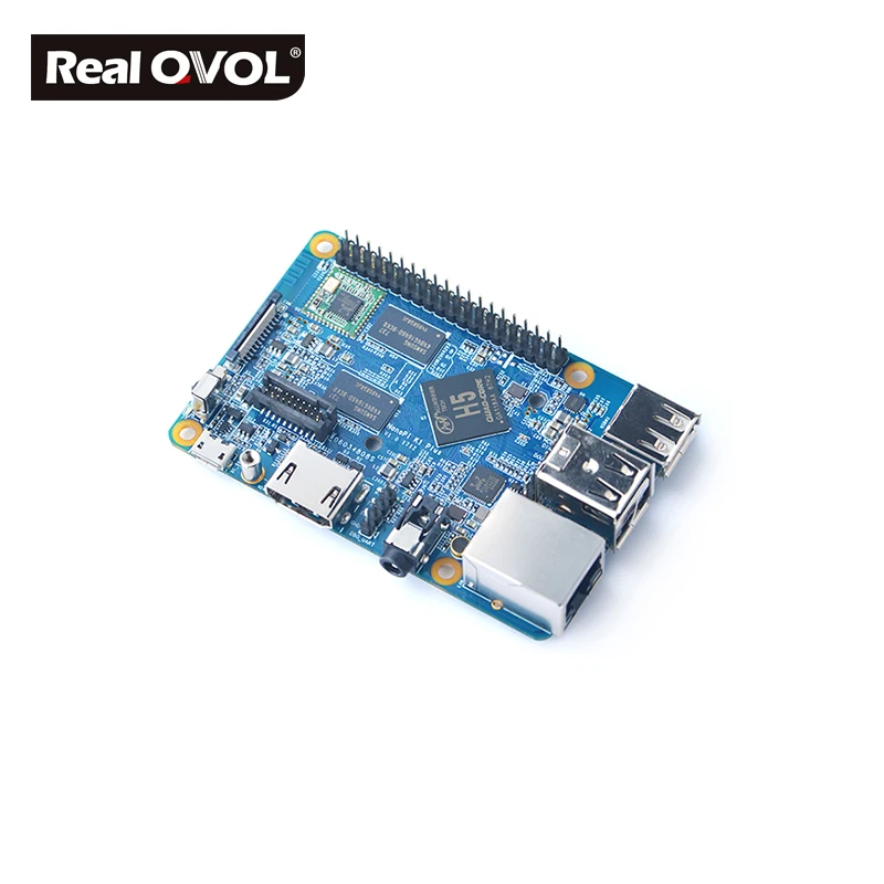 RealQvol FriendlyARM NanoPi K1 плюс Allwinner H5, 64-разрядным четырёхъядерным A53 Mali450 2 Гб DDR3 Оперативная память WI-FI HDMI RTL8211E Gigabit Ethernet