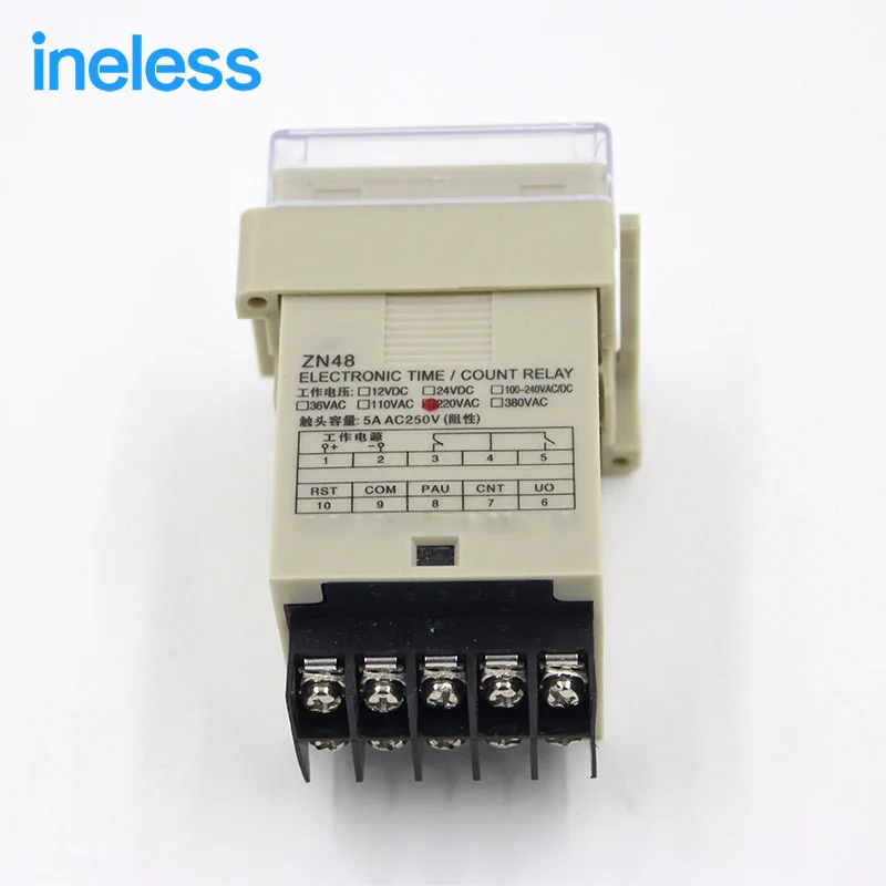 

ZN48 Electronic Digital Counter Accumulator Time Counter Multi-function Delay Frequency Tachometer AC220V