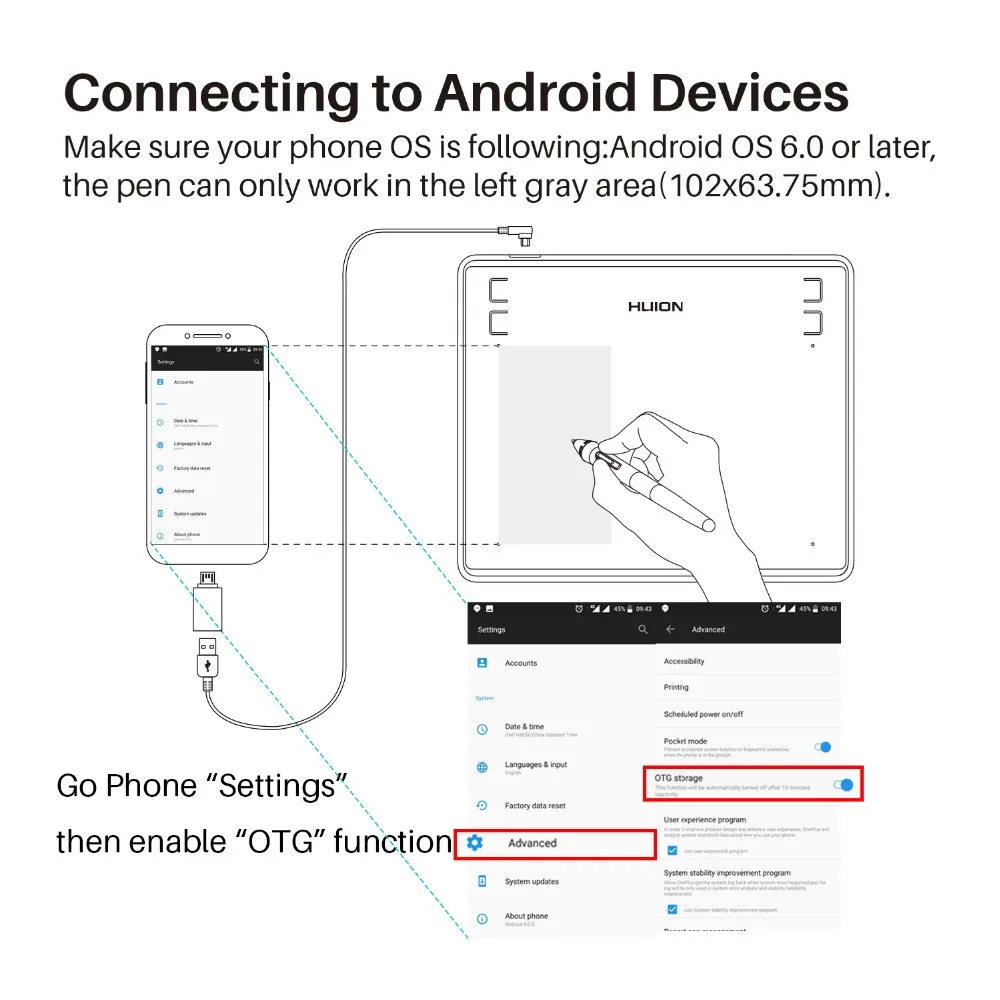 caneta stylus livre de bateria para android windows macos