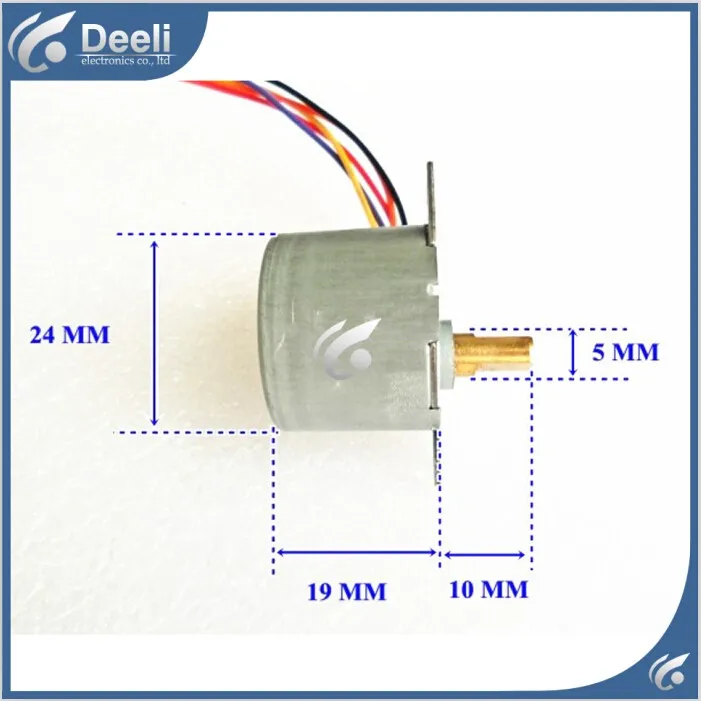 5 шт. для кондиционирования воздуха двойной синхронный двигатель ветряной двигатель 4-фазный 5-проводной Шаговый двигатель 24BYJ48 без терминалы