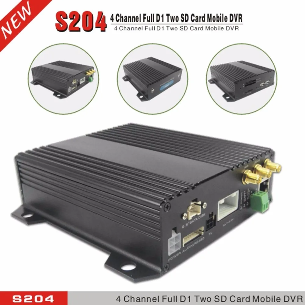 

LESHP S204 4CH Full D1 Dual Security Digital Card Mobile DVR With Wifi Function Support Delay Switch Off For Truck Bus Taxi
