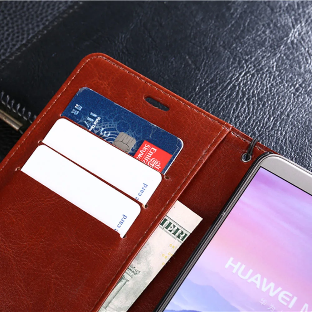 Кожаный чехол бумажник для Huawei Mate 20 lite откидной Чехол P20 Pro P10 Honor 10 9 7X 8C 7A Nova 3 i P Smart