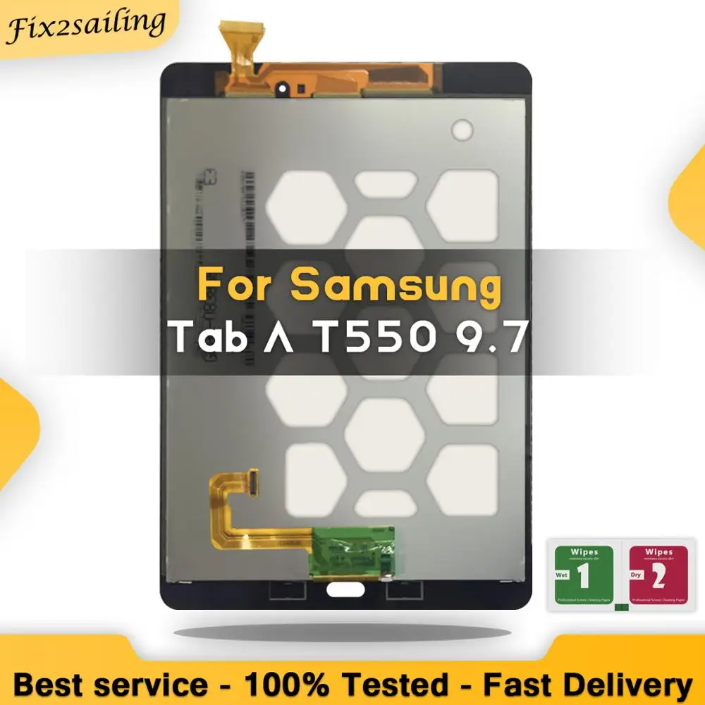 For Samsung Galaxy Tab A 9.7 SM-T550 T550N T555 Panel LCD Touch Screen Digitizer Display Assembly Replacement Parts | Компьютеры и