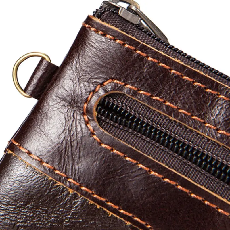 13x8 см модная мужская кожаная сумка для ключей, карман на молнии, монетница, Органайзер