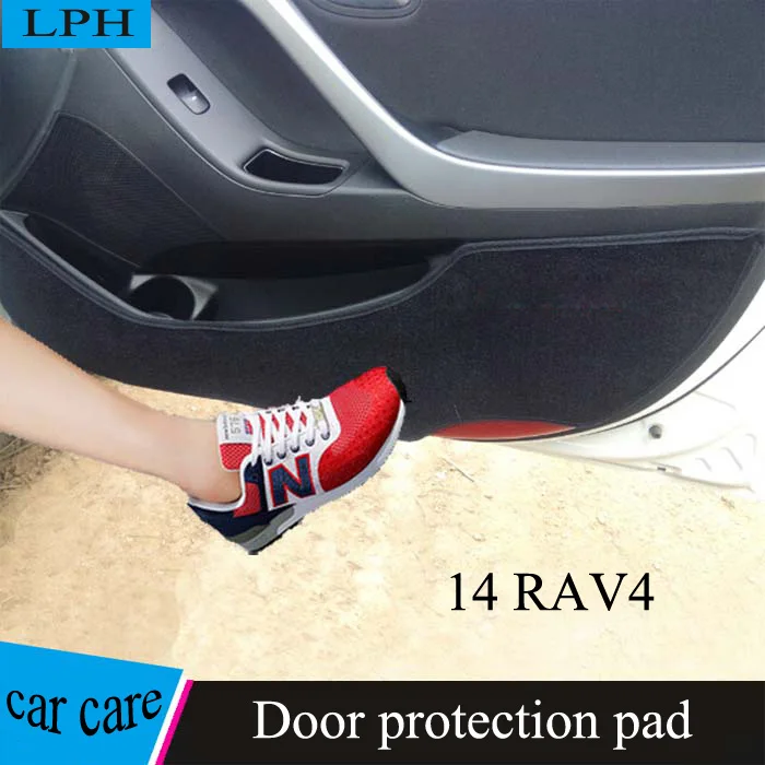 Car door pad cover sticker mat Carpets black color protect decoration products accessories