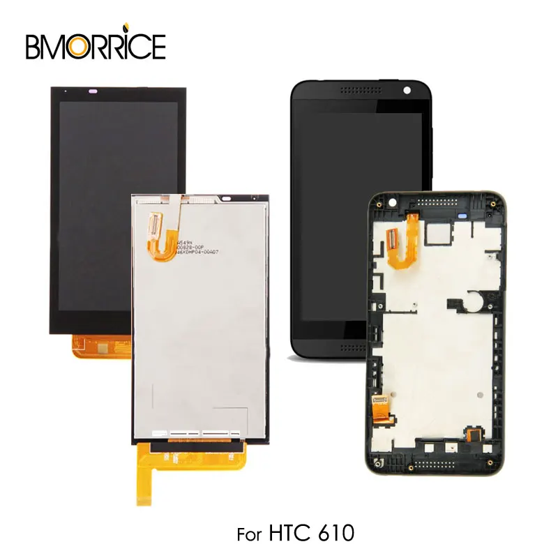 

LCD Display For HTC Desire 610 D610 Touch Screen Digitizer Senor Full Assembly Replacement Parts with/no Frame Original 4.7''