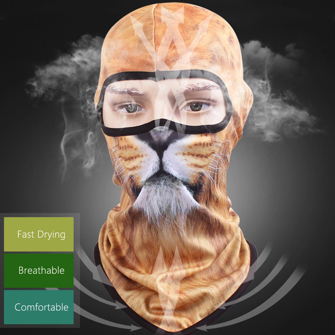 2018 heißer Verkauf persönlichkeit Neue 3D Katze hund Tier Ski Haube Hut Balaclava Full Face Maske Outdoor Sport Fahrrad Radfahren masken