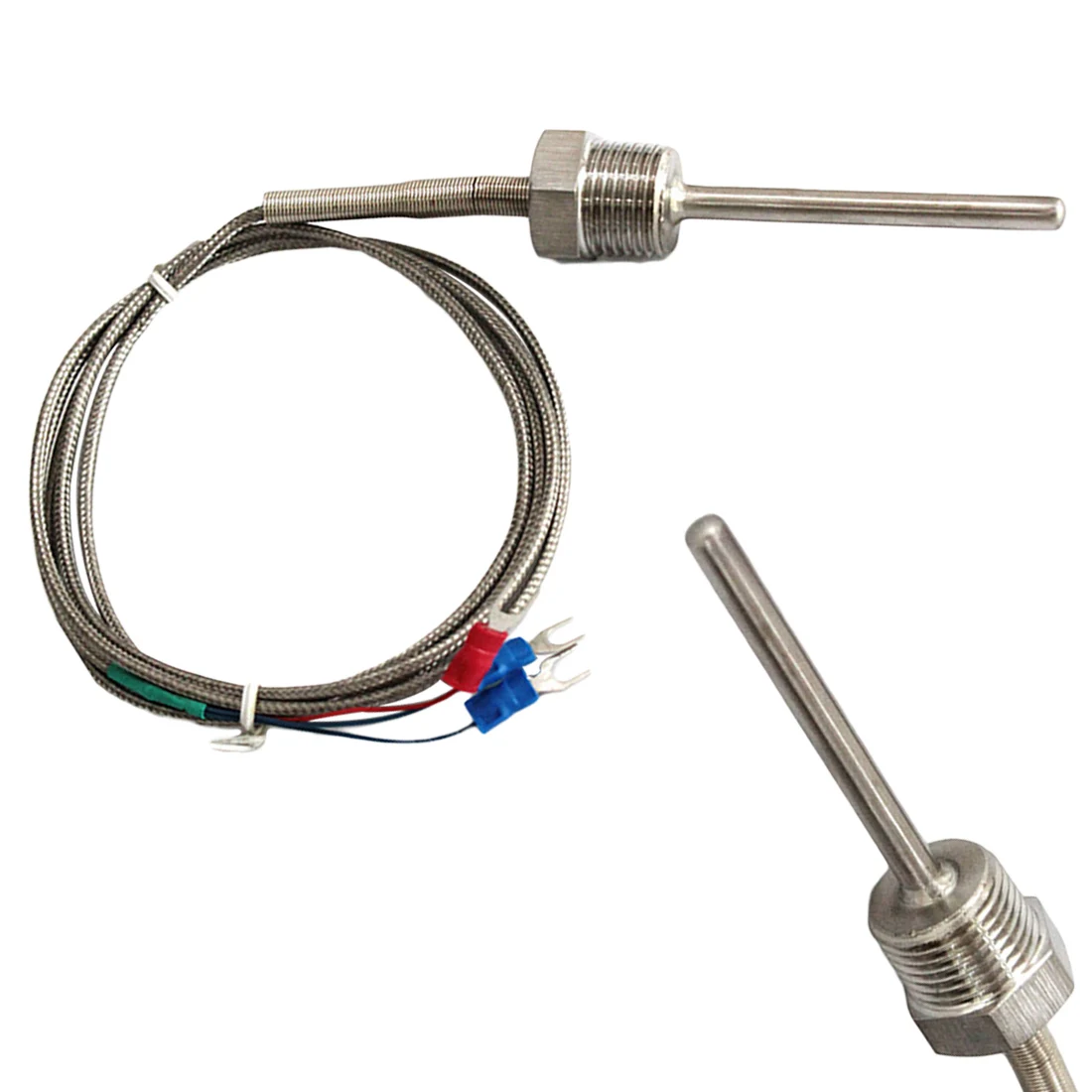 

New Generic High Temperature Thermocouple Type Probe Sensors Thermometer Fixed Thread Mounted Waterproof Temperature Probe