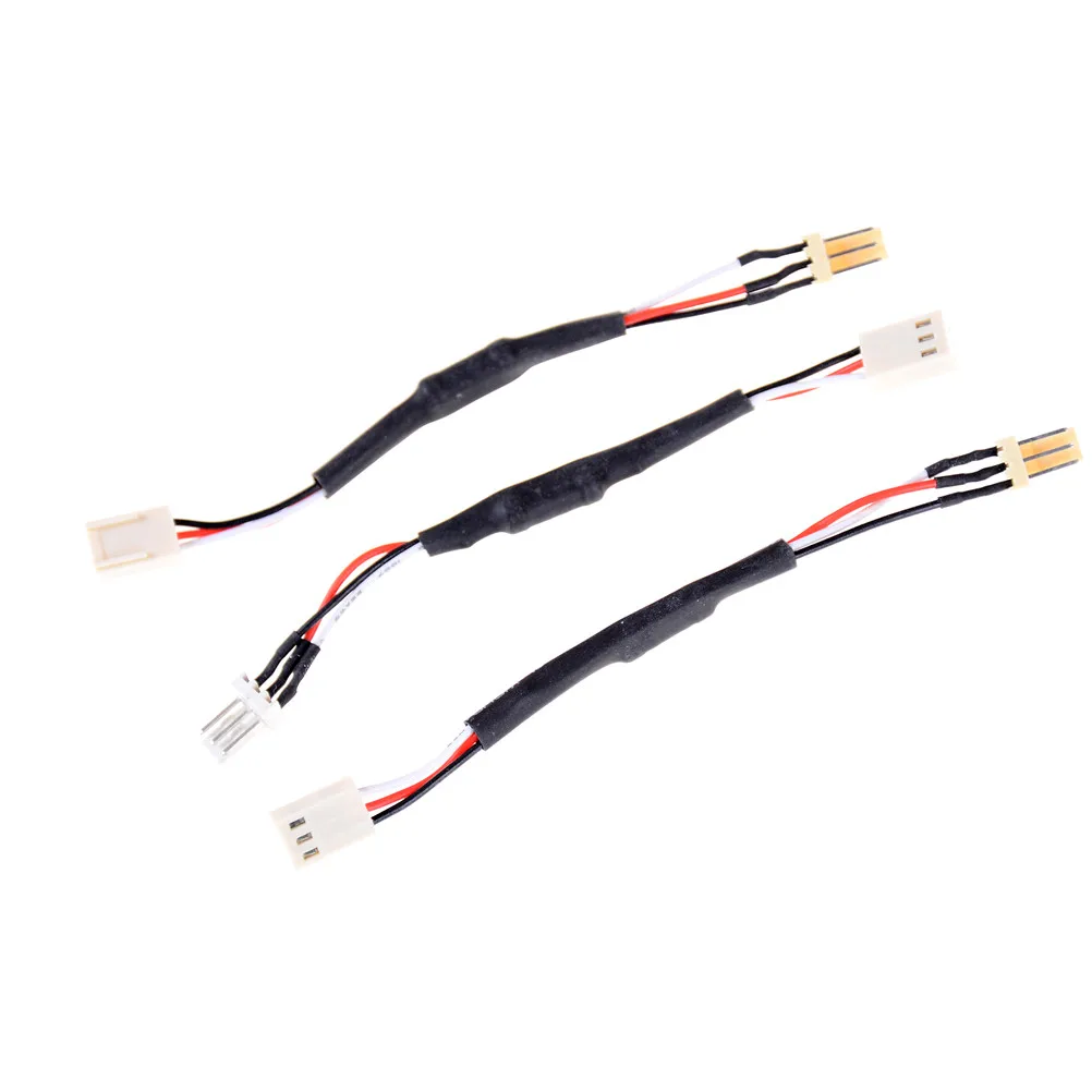 10pcs/lot 3 Pin Male to Female Fan Resistor Cables 12cm 3PIN Reduce PC