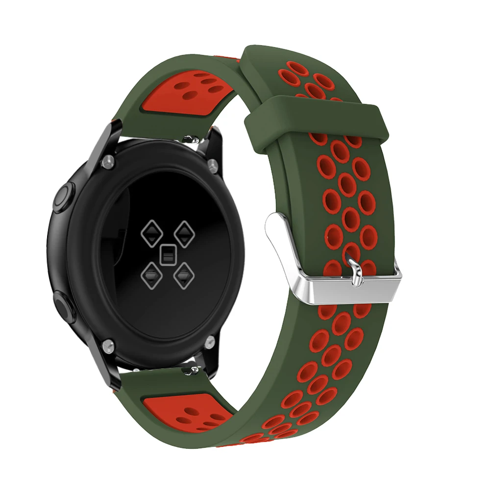 Силиконовый ремешок для часов samsung Galaxy Watch Active Band Galaxy 42 мм ремешок S2 gear мягкий спортивный 20 мм смарт-браслет ремешок для часов