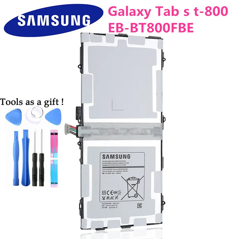 100% Оригинальная Аккумуляторная батарея для планшетов Samsung GALAXY Tab S 10 5 Φ T805C T807 7900