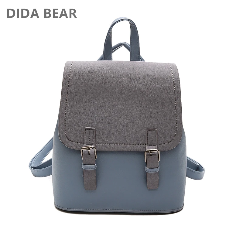 DIDABEAR marca de cuero pequeña Mochila mochilas para mujer bolsas para la escuela de niñas de moda bolsa de viaje Negro Mochila DIDABEAR marca de cuero pequeña Mochila mochilas para mujer bolsas para la escuela de niñas de moda bolsa de viaje Negro Mochila