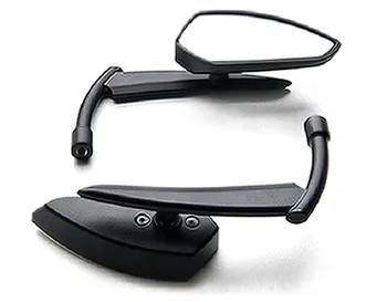 

Custom Rear View Mirrors Black Pair w/Adapters For Victory Vision Street Tour