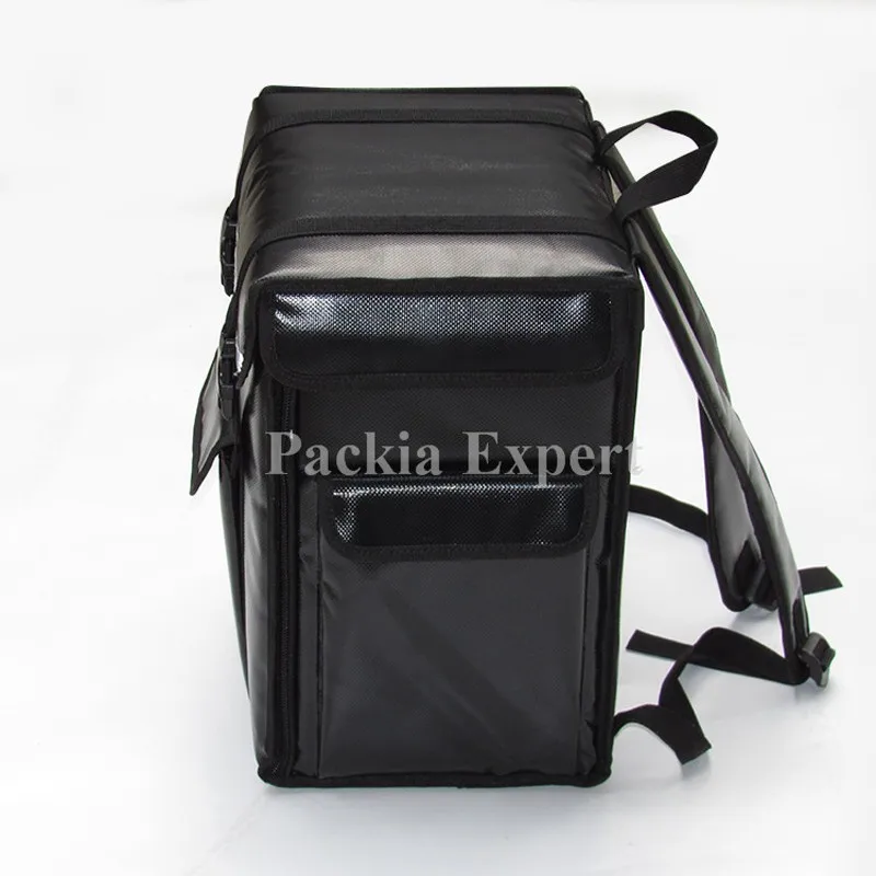 Черный рюкзак изоляционная сумка, пакет еды сумка для доставки пиццы 35*24*30 см с поддержкой PPS вынимает продукты питания