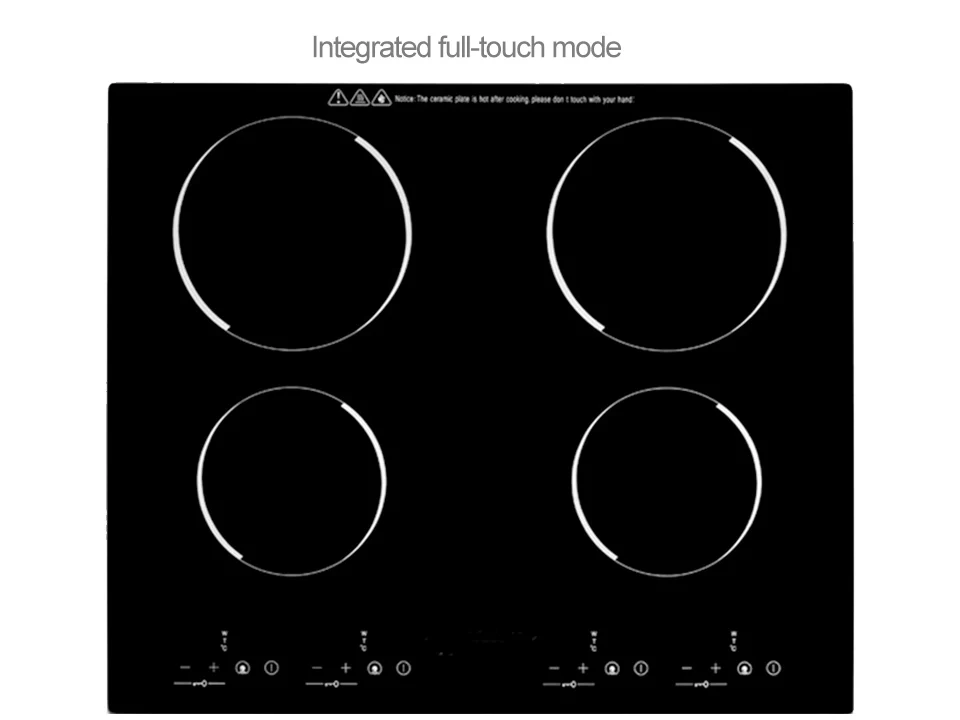 XEOLEO для домашнего использования встроенная электрическая керамическая плита индукционная плита 1200 Вт + 1800 Вт четыре горелки электрическая