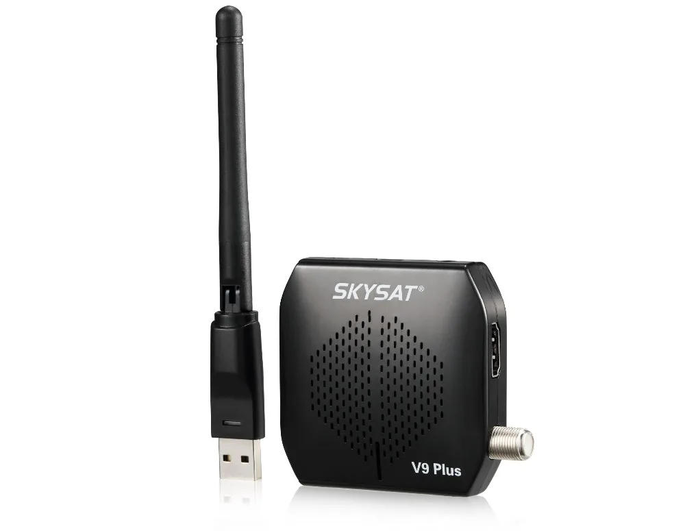 SKYSAT V9 Plus Cccamd Cline Newcamd DVB-S2 SKYSAT V9 Plus поддержка WiFi 3g Youtube PVR PowerVu Biss Full HD MPEG-4 телеприставка