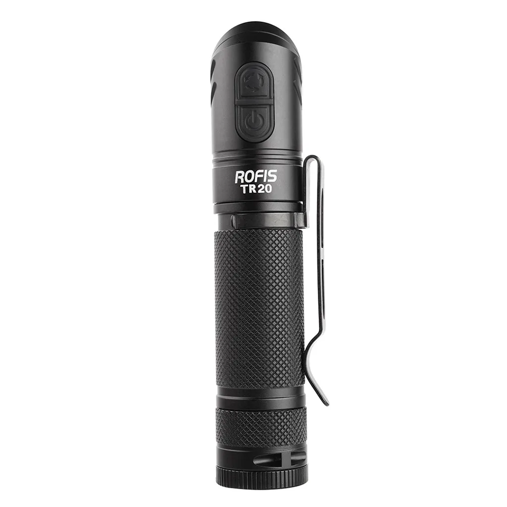 

ROFIS High Quality New Fashion Light TR20 1100LumensXP-L HI V3 LED 90 Degree Head Rotation Lamps Multifunctional Flashlight V10