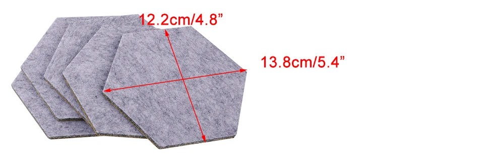 5 шт. домашняя гостиная детская комната Шестигранная войлочная настенная доска для наклеек Декоративный Настенный декор многоцелевой креативный лист панели