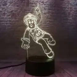 Вспышка пожарный же фигурка модели 3D иллюзия светодиодный 7 красочная смена света-up Feuerwehrmann Sam фигурки и игрушки