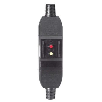 

Outdoor Inline Cord Breaker 15 Amp Waterproof Earth Leakage Circuit Protection Auto-Reset 120Volt Ul Listed