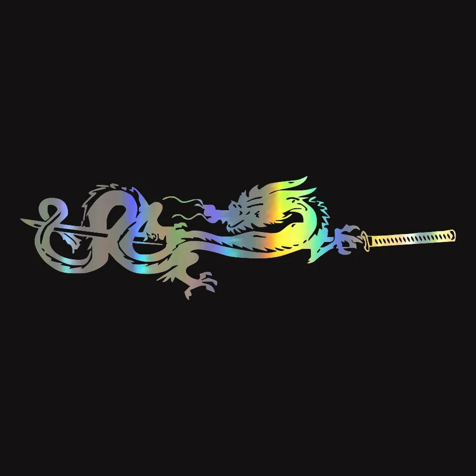 Anycuros Dragon Creative Decor Car Sticker Motorcycle Vinyl 19.1cm5 (3)