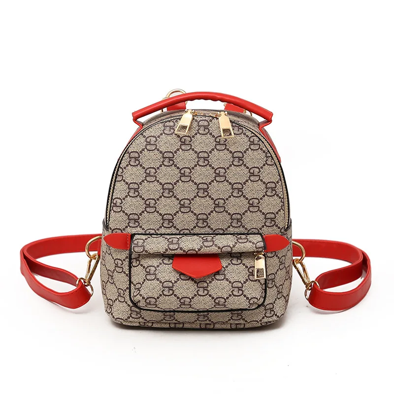 

Miling 2018 New Shoulder Cag PU Multi-function Fashion Letter Printing Women's Small Backpack