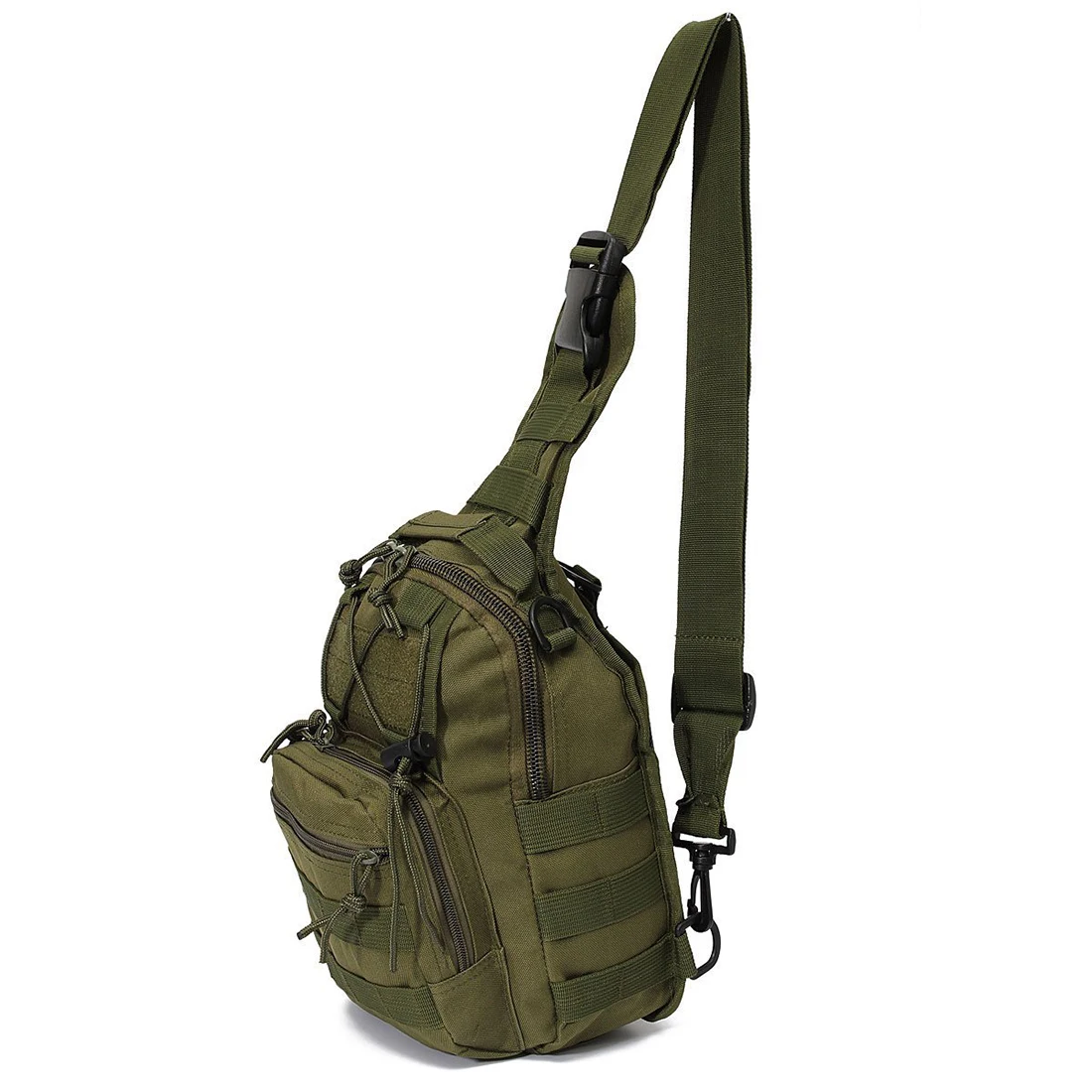 

Hot Fashion Army Green Chic Boys' and Girls' Shoulder Bag Portable Multifunctional Single Strap Crossbody Bag Mini Traveling Bag