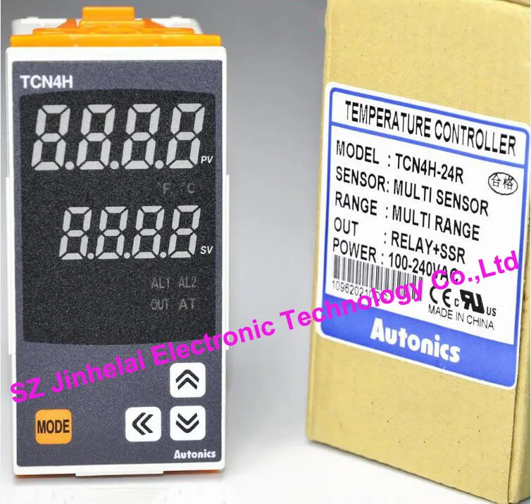 Autonics Temperature Controller TZ4H-24R Auto Relays 2 Alarm Outputs 100-240 VAC 