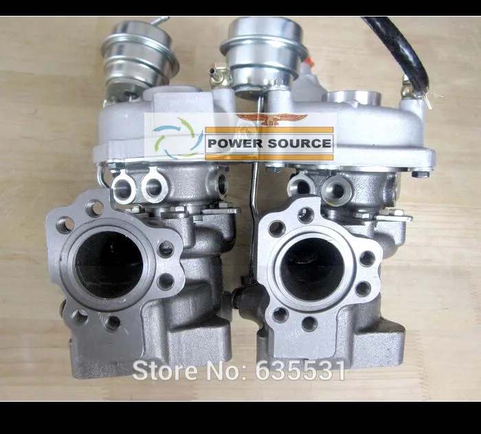 K03 53039880016 53039880017 Twin Turbos Turbocharger For AUDI S4 97-01 A6 99-01 AJK ARE AZB AGB V6 2.7L 265HP (1)