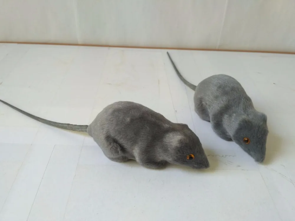 Kunststoff Faux Pelze Simulation Graue Maus Uber 10 Cm Modell