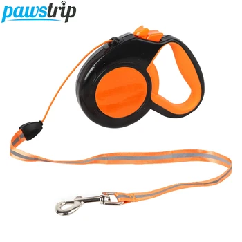 

pawstrip 3m/5m/8m Retractable Dog Leash Running Jogging Reflective Nylon Dog Leash Rope Automatic Pet Lead For Small Dogs
