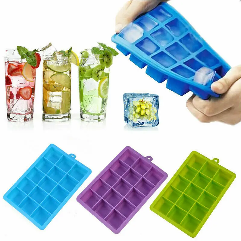 

Big Giant Jumbo Large Size Silicone Ice Cube Mould Square Mold Tray DIY Maker Fruit Cake DIY Mould Pudding Ice cream tubd Levert