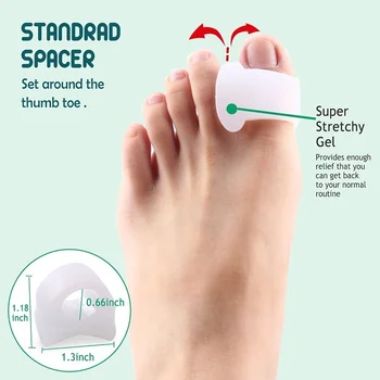 

A Set Of Silicone Gel Toe Valgus Corrector Foot Care Gel Capsule Protector Toe Separator Orthopedic Straightening Machine
