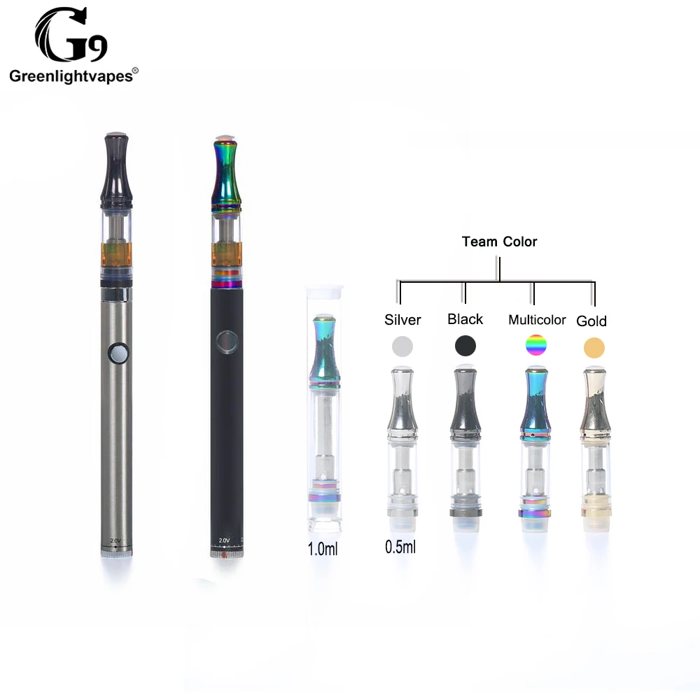 

Greenlightvapes Vape Pen Electronic Cigarette Vaporizer Starter Kit Adjust Voltage G10 Atomizer Tank 510 Cartridge Outgoing Suit