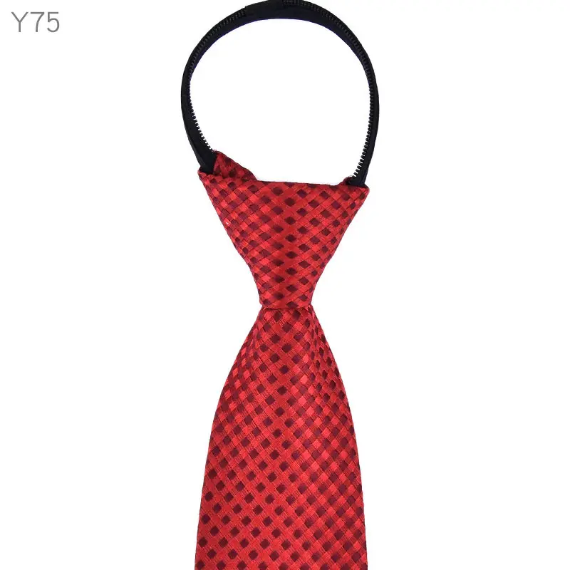 Для мужчин молния галстук легко вытащить ленивый галстук 8 см классические полосатые галстуки Галстук колье-чокер платье в деловом стиле совещание интервью красные свадебные туфли