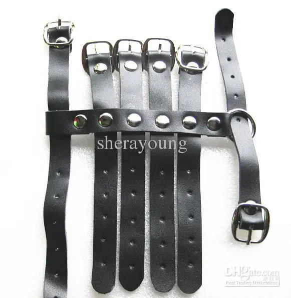 Leather Belt 6-ring Penis Cock Ring Wear for men Adult SM Sex Product Toy XLY800