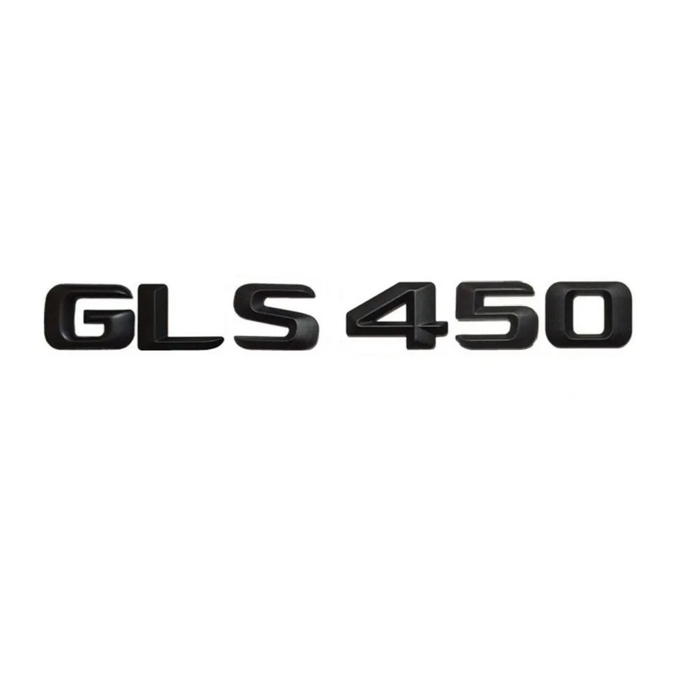 Матовая черная наклейка GLS 450 для задних букв в багажнике автомобиля значок с
