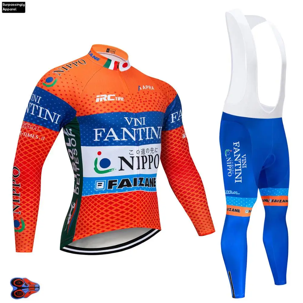 Men VINI Bicycle Clothing Set Spring Pro Team Long Sleeve Cycling Set Bike Jersey Ropa Maillot Ciclismo Cycling Clothing