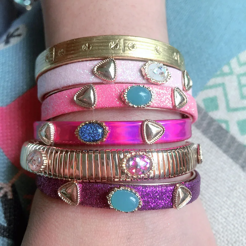 NeeFuWoFu браслеты из змеиной кожи медные с принтом тигра женские открытые