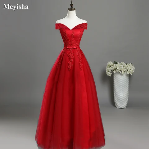 Sexy sem Ombro Rosa de Baile Formal de Festa para Formatura Feito sob Encomenda Vestido Longo Vermelho Tamanho Grande Zj7027