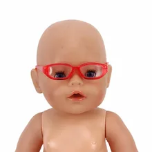 Hot Sell red doll sunglass fits for 43cm New Born Baby or 18 doll alexander s