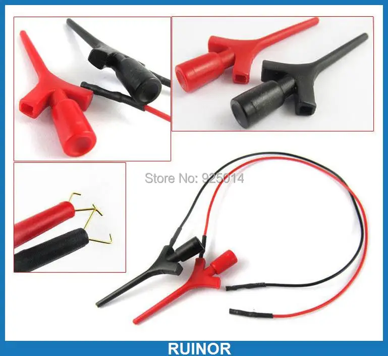 4PC High Quality SMD IC Jumper with Cables Test Clip Test Hook liers