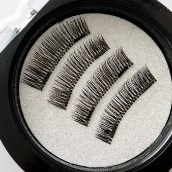 

by dhl or ems 100boxes 3D Double Magnetic Eyelashes Magnet Eyelashes Full Strip Eyelash LashesHair Reusable Fake Eye Lashes new