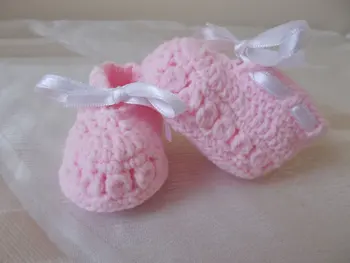 

crochet handmade baby shoes first walker shoes