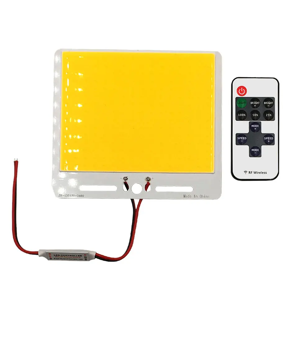 50W 12V LED Panel Light Board COB Bulb with Dimmer Warm Cool White DC12V Dimmable LED Lamp for Outdoor Camping Car Lighting DIY (7)