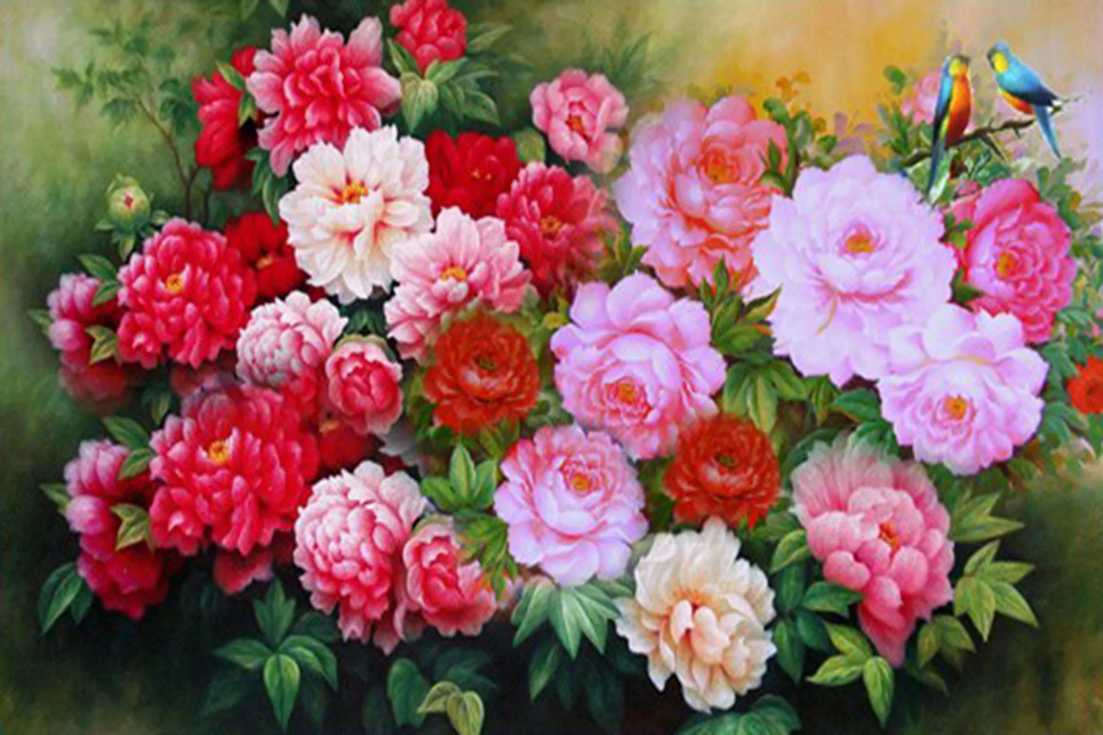 New Arrival Diy Diamond Painting 5d Diamond Painting Peony Square Drill