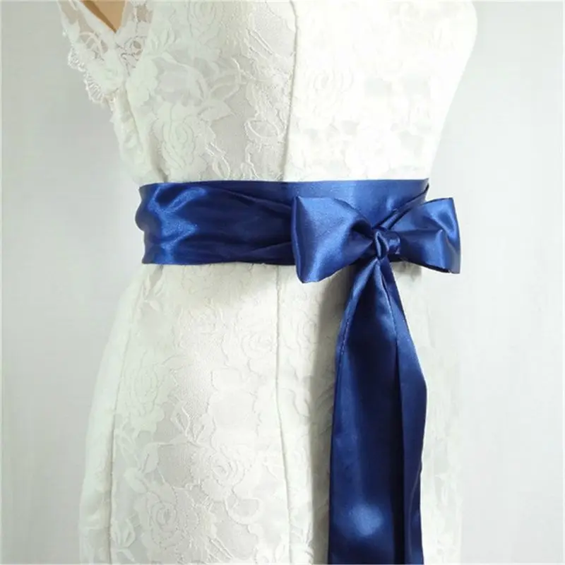 Простые однотонные шелковая лента створки elagant пояс для женского платья десять цветов доступны A723