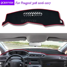Per Peugeot 308 2016-2017 Cruscotto Zerbino Interni di Protezione Pad Photophobism Ombra Cuscino Car Styling Accessori Auto