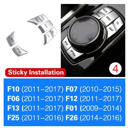 SRXTZM автомобильный хромированный чехол для BMW F10 F07 F12 F13 F20 F30 F32 дополнительные авто аксессуары для интерьера 1 комплект - Название цвета: E
